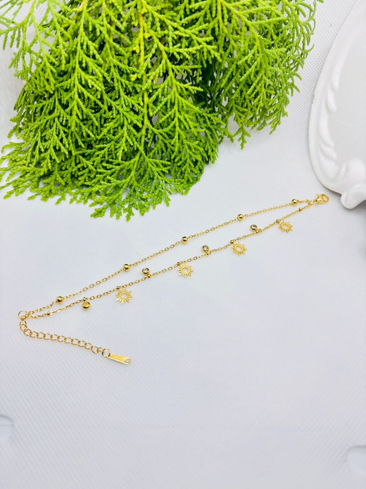Double layer Anti Tarnish Chain Bracelates
