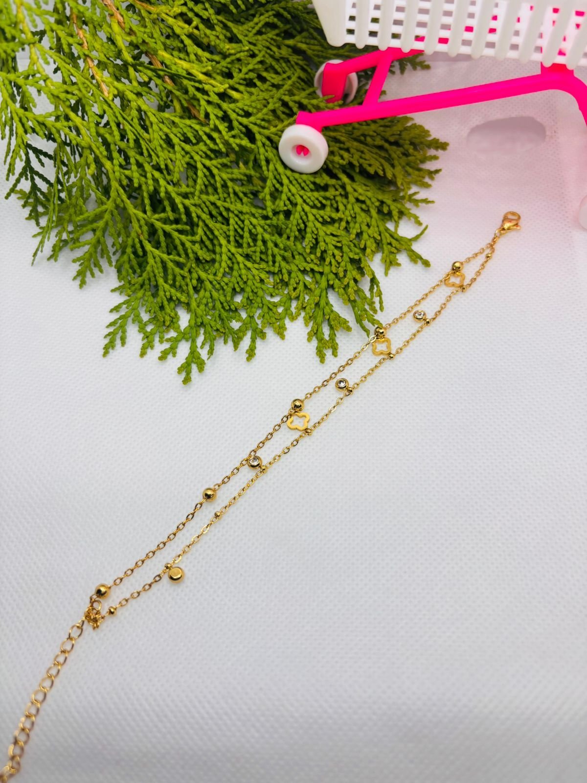 Double Layer Anti Tarnish Chain Bracelates - Image 3