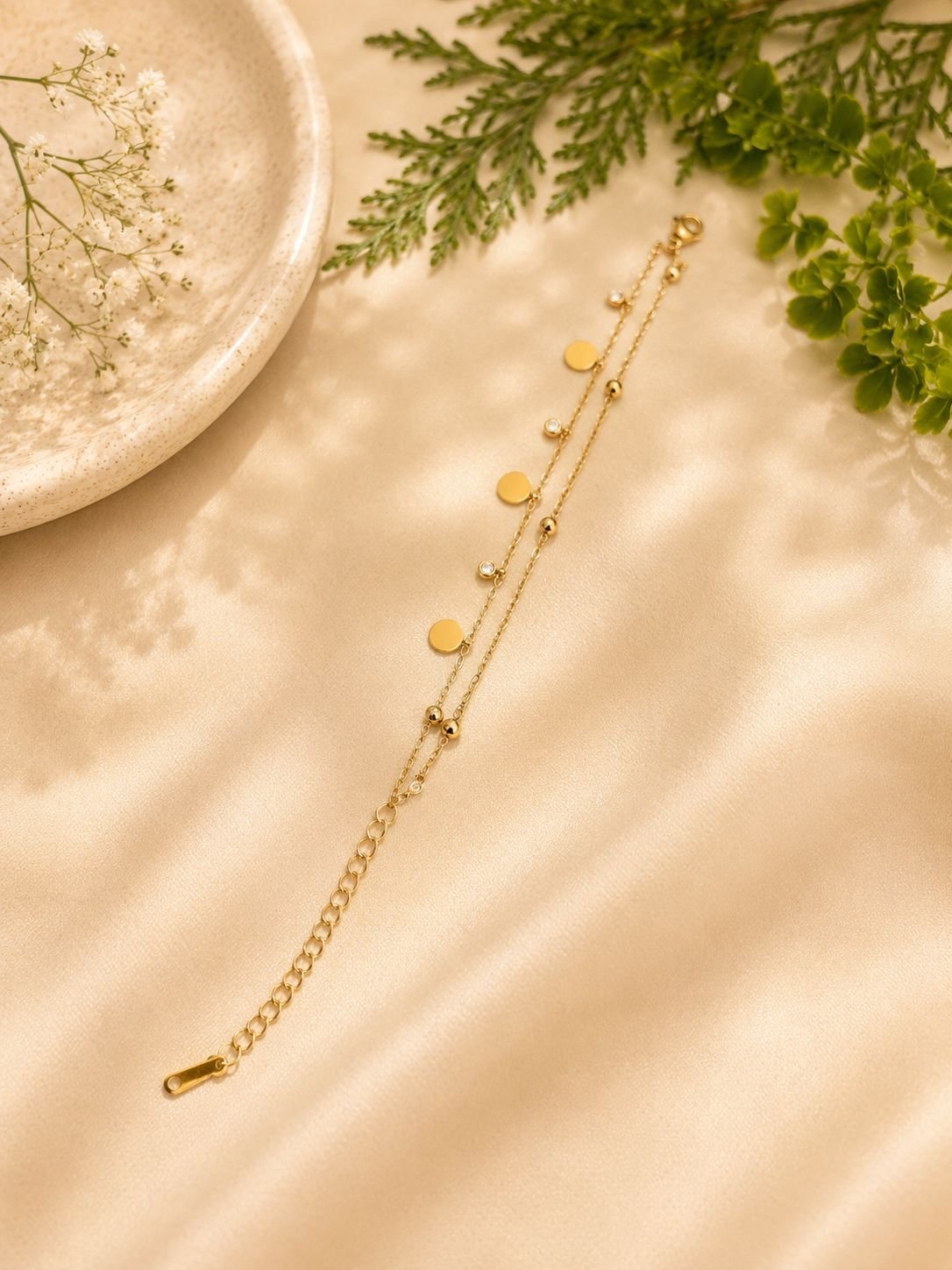 Double Layer Chain Bracelates