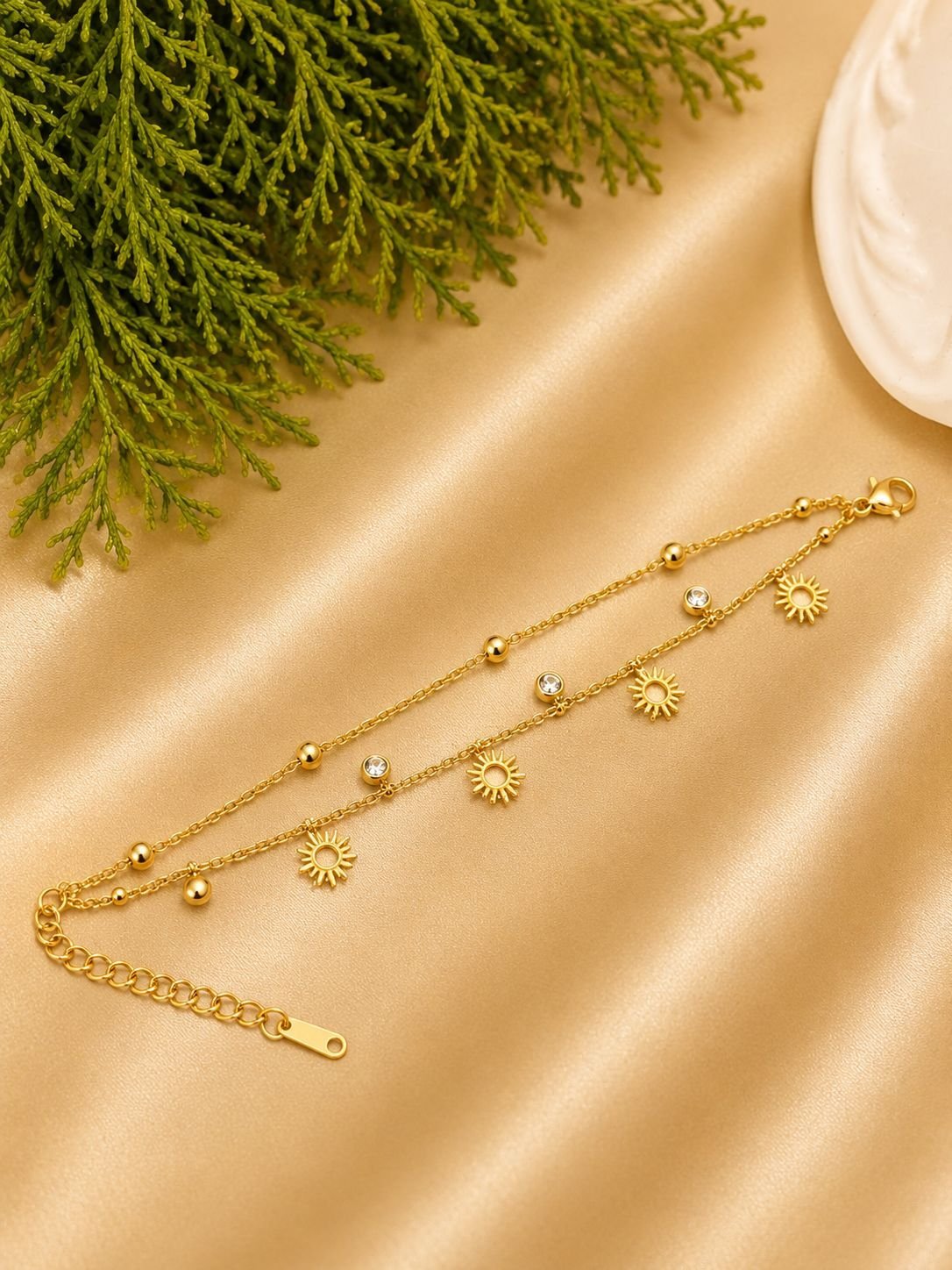 Double layer Anti Tarnish Chain Bracelates - Image 2
