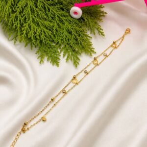 Double Layer Anti Tarnish Chain Bracelates