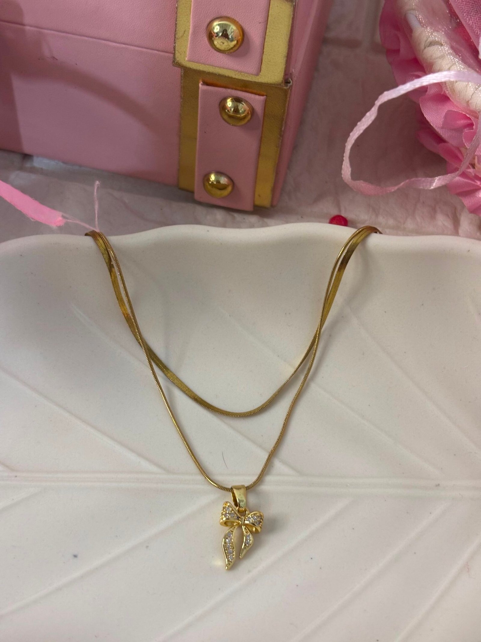 Double Layer Anti Tarnish Necklace - Image 2