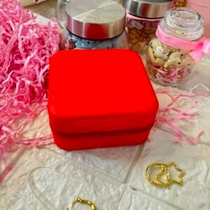 Small Jewellery Organiser Box - Red