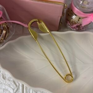 Golden Trendy Safety Pin Hair Clip ✨